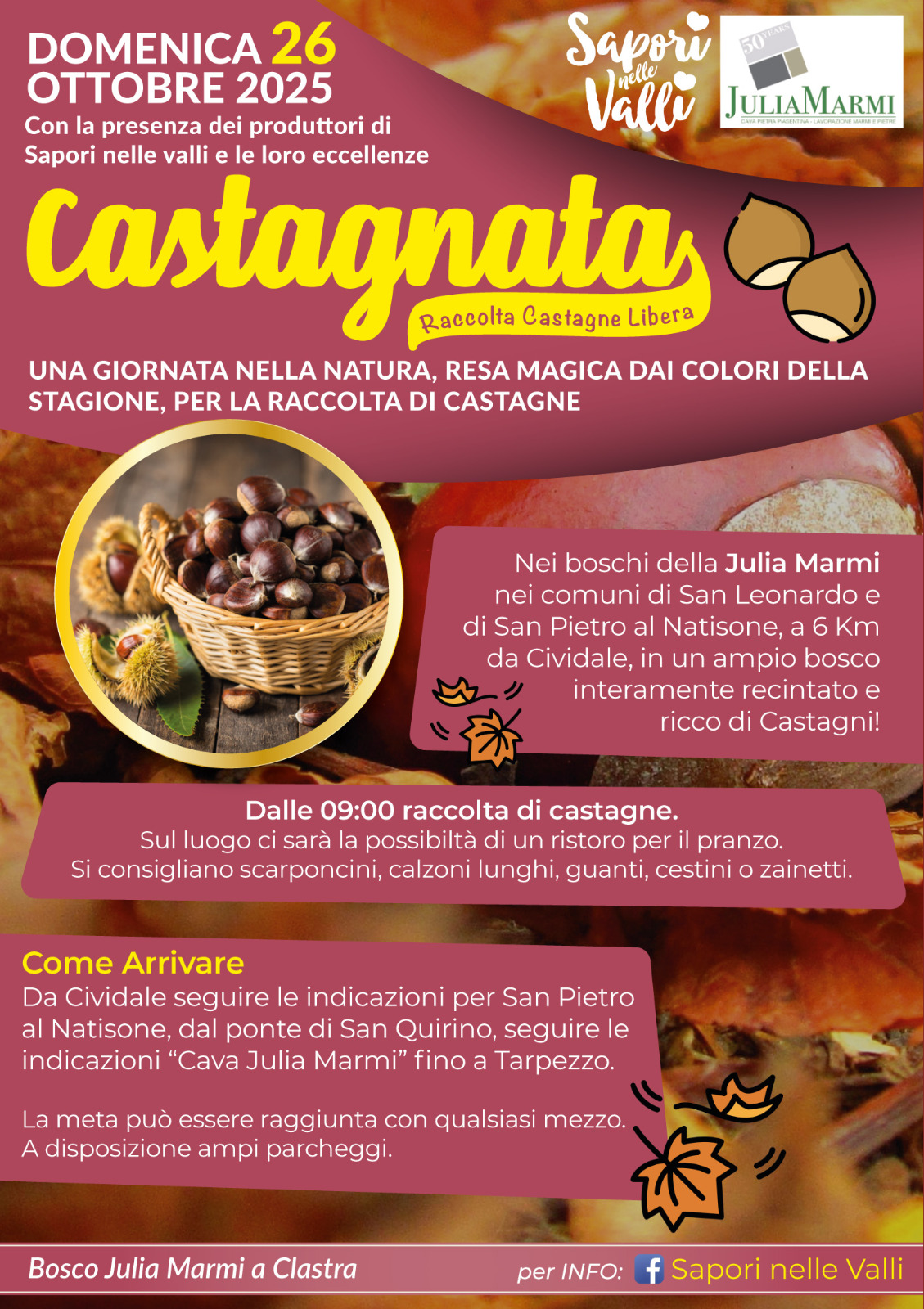 Castagnata nei Boschi della Julia Marmi - 2025